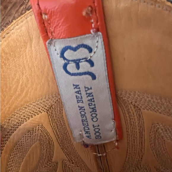 Anderson Bean Full Quill Ostrich Square Toe Boots Women’s Size 7 B Narrow - Picture 11 of 14